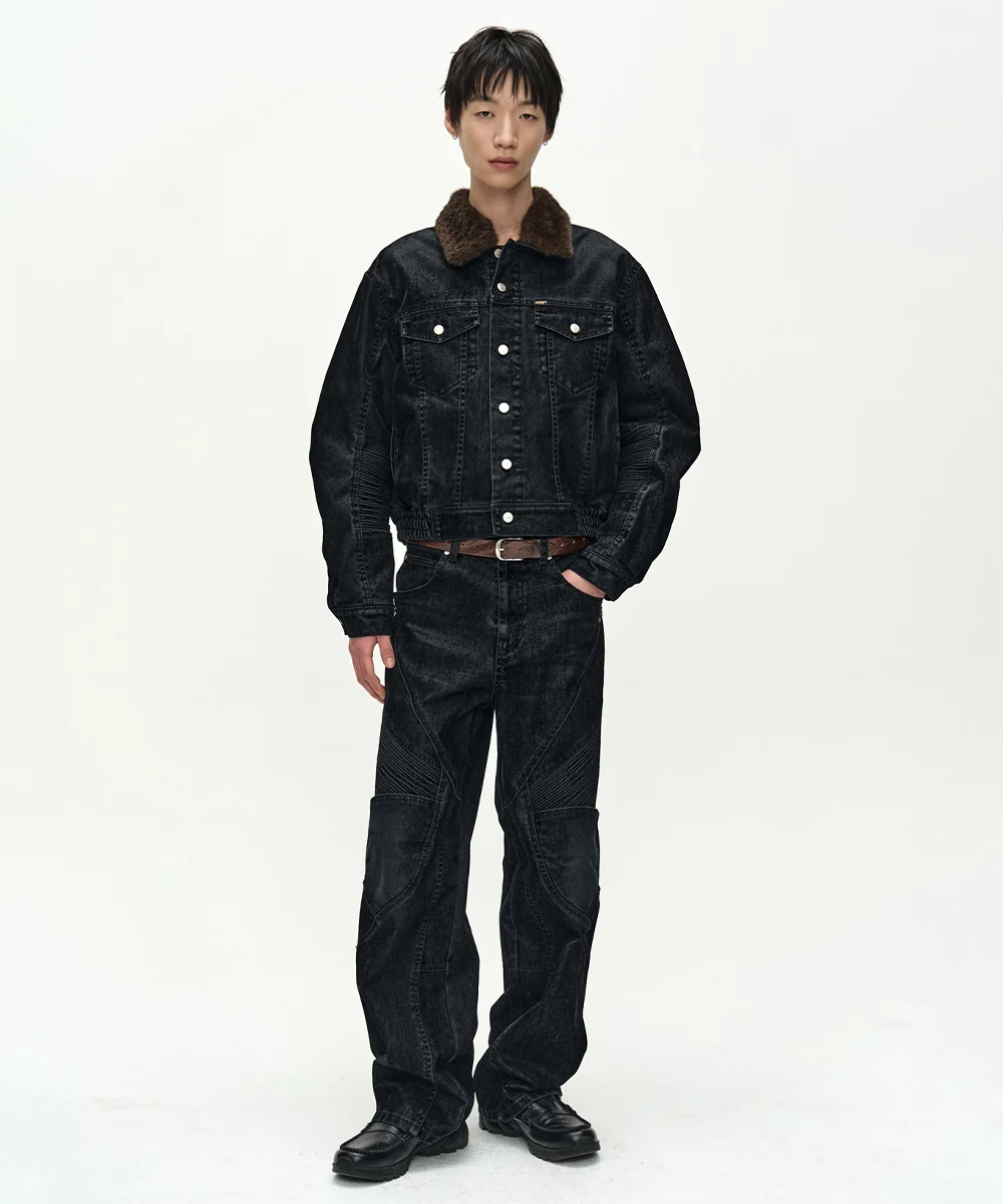 UNISEX RODEO BIKER WIDE-LEG JEANS 앤더슨벨 로데오 바이커 와이드 데님 apa941u 하나로 가을 코디 끝내버린 2주간의 기록