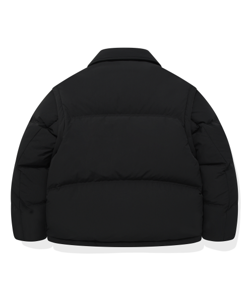 RDS 디테쳐블 카라 다운 숏 푸퍼 블랙 다른 브랜드랑 고민하다 고른 커버낫 CO2304DP11BK 숏패딩 2주 입어보니 진짜 물건이네요 · 상품 이미지 3