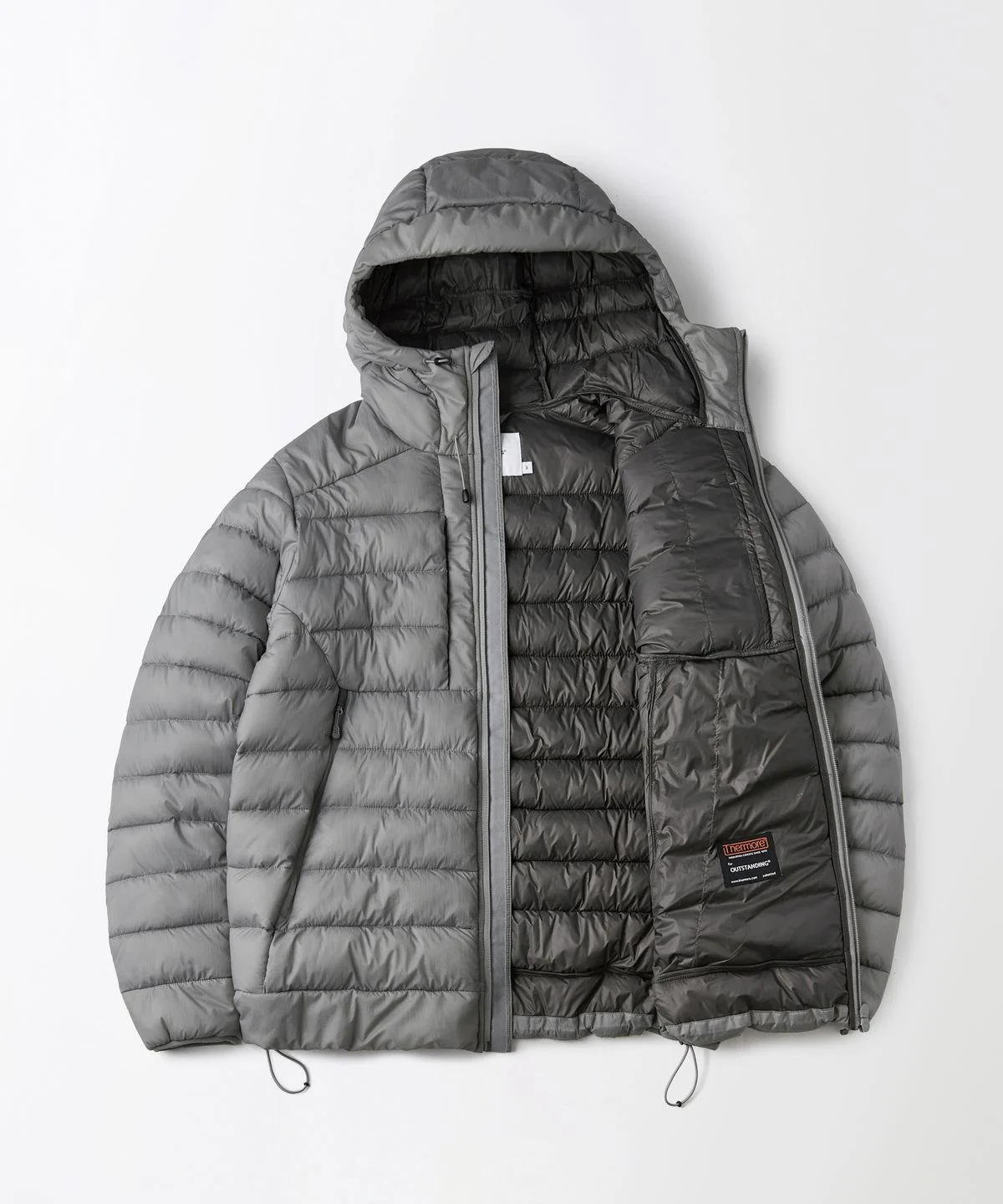 THERMORE CIRRUS PADDING JACKET L.GRAY 아침저녁 쌀쌀할 때 딱인 아웃스탠딩 써모어 시러스 패딩 자켓 2주 동안 입어보고 느낀 점 · 상품 이미지 2